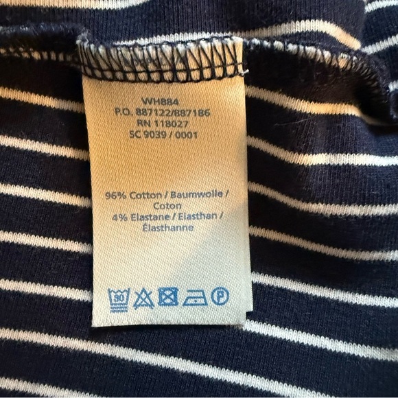 Boden Janie Day Striped Dress with shoulder zipper detail Size 8 - Picture 7 of 8